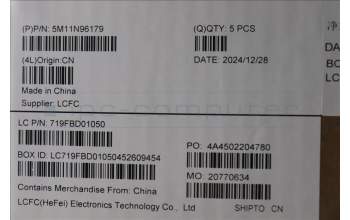 Lenovo 5M11N96179 C-Cover with keyboard, German, Arctic Grey, Backlight, UK