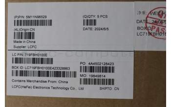 Lenovo 5M11N96529 C-Cover with keyboard, Belgian, Black, UK