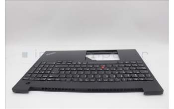 Lenovo 5M11N96535 C-Cover with keyboard, Spanish, Black, UK