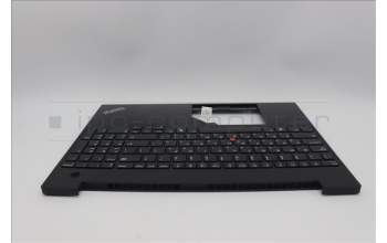 Lenovo 5M11N96550 C-Cover with keyboard, Hebrew, Black, US