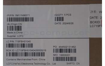 Lenovo 5M11N96571 C-Cover with keyboard, Swedish/Finnish, Black, UK