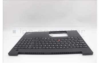 Lenovo 5M11N96571 C-Cover with keyboard, Swedish/Finnish, Black, UK