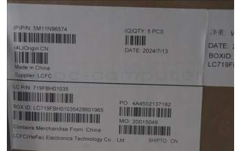 Lenovo 5M11N96574 C-Cover with keyboard, Nordic, Black, UK