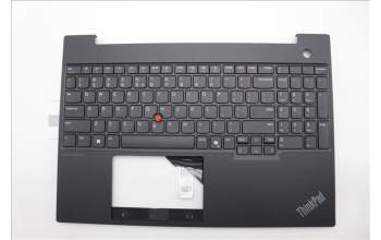 Lenovo 5M11N96586 C-Cover with keyboard, US English Euro, Black, US