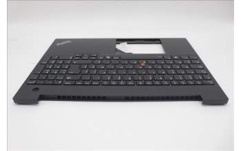 Lenovo 5M11N96631 C-Cover with keyboard, Belgian, Black, Backlight, UK