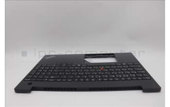 Lenovo 5M11N99177 C-Cover with keyboard, Russian, Black, Backlight, US