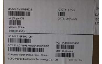 Lenovo 5M11N99223 C-Cover with keyboard,US English Euro,Black,Backlight