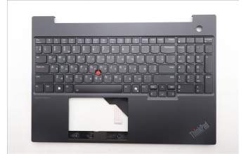 Lenovo 5M11N99285 C-Cover with keyboard, Ukraine, Black, Backlight, US