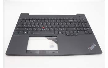 Lenovo 5M11N99287 C-Cover with keyboard, Ukraine, Black, Backlight, US