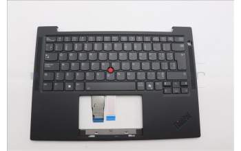 Lenovo 5M11N99392 C-Cover with keyboard, Canadian French English, Black, Backlight, UK