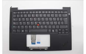 Lenovo 5M11N99462 C-Cover with keyboard, Spanish LA, Black, Backlight, UK