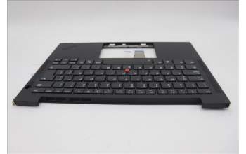 Lenovo 5M11N99462 C-Cover with keyboard, Spanish LA, Black, Backlight, UK