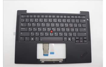 Lenovo 5M11N99493 C-Cover with keyboard, Russian, Black, Backlight, US