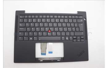 Lenovo 5M11N99506 C-Cover with keyboard, Swedish/Finnish, Black, Backlight, UK