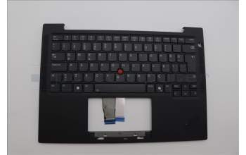 Lenovo 5M11N99522 C-Cover with keyboard, Turkish, Black, Backlight, UK