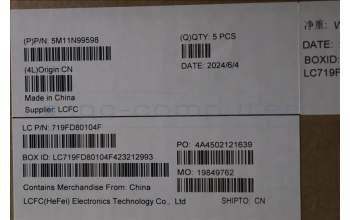 Lenovo 5M11N99598 C-Cover with keyboard, Greek, Black, Backlight, WWAN, US