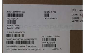 LENOVO 5M11N99634 Keyb T14s G5 Cover NORDIC - WW - BL