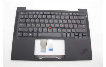 Lenovo 5M11N99642 C-Cover with keyboard, Russian, Black, Backlight, WWAN, US