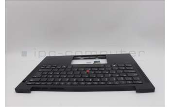 Lenovo 5M11N99654 C-Cover with keyboard, Swedish/Finnish, Black, Backlight, WWAN, UK