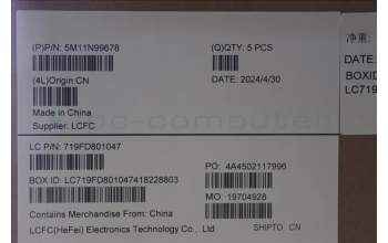 Lenovo 5M11N99678 MECH_ASM BL KB BK WW UK SRX