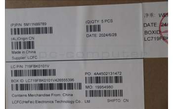 Lenovo 5M11N99789 C-Cover with keyboard, Swedish/Finnish, Black, UK