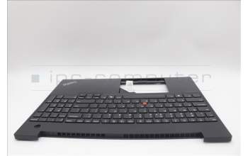 Lenovo 5M11N99804 C-Cover with keyboard, US English Euro, Black, US