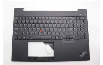 Lenovo 5M11N99845 C-Cover with keyboard, Arabic, Black, Backlight, US