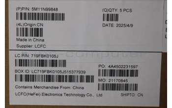 Lenovo 5M11N99848 C-Cover with keyboard, Belgian, Black, Backlight, UK