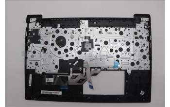 Lenovo 5M11N99849 C-Cover with keyboard, Belgian, Black, Backlight, UK