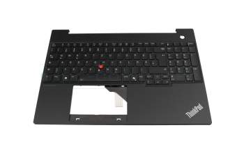 5M11N99860 Original Lenovo Tastatur inkl. Topcase DE (deutsch) schwarz/schwarz mit Backlight und Mouse-Stick