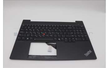 Lenovo 5M11N99864 C-Cover with keyboard, Greek, Black, Backlight, US