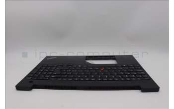 Lenovo 5M11N99896 C-Cover with keyboard, Switzerland, Black, Backlight, UK