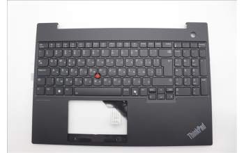Lenovo 5M11N99912 C-Cover with keyboard, Bulgarian, Black, Backlight, UK