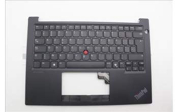 Lenovo 5M11N99955 C-Cover with keyboard, Belgian, Black, UK