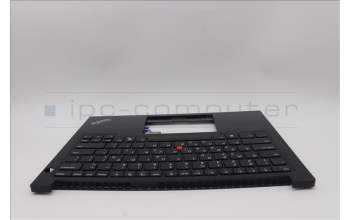 Lenovo 5M11N99975 C-Cover with keyboard, Greek, Black, US