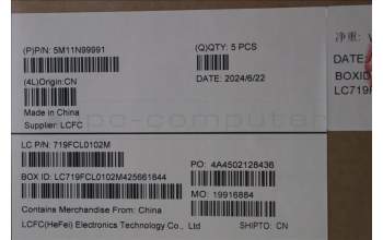 Lenovo 5M11N99991 C-Cover with keyboard, Norwegian, Black, UK