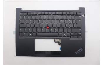 Lenovo 5M11P00007 C-Cover with keyboard, Slovenian, Black, UK