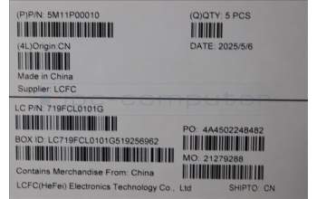 Lenovo 5M11P00010 C-Cover with keyboard, Swedish/Finnish, Black, UK