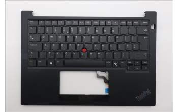Lenovo 5M11P00025 C-Cover with keyboard, UK English, Black, UK