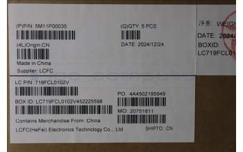 Lenovo 5M11P00035 C-Cover with keyboard, Icelandic, Black, UK