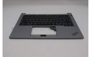 Lenovo 5M11P00085 C-Cover with keyboard, Arabic, Arctic Grey, US