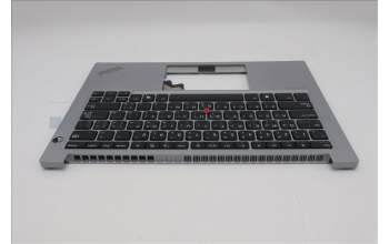 Lenovo 5M11P00085 C-Cover with keyboard, Arabic, Arctic Grey, US