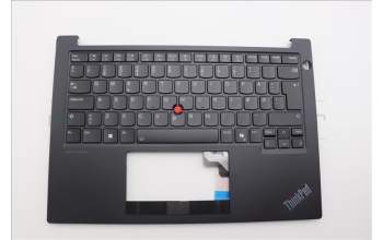 Lenovo 5M11P32327 C-Cover with keyboard, Danish, Black, Backlight, UK