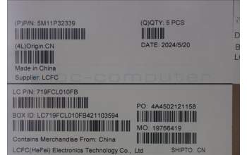 Lenovo 5M11P32339 MECH_ASM FRU SPA BL (SRX) UK BK