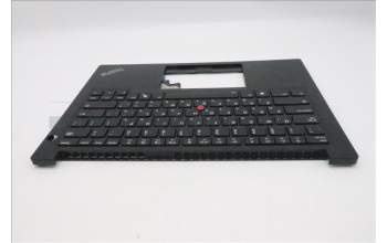 Lenovo 5M11P32375 C-Cover with keyboard, Hebrew, Black, Backlight, US