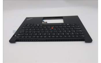 Lenovo 5M11P32400 C-Cover with keyboard, Portuguese, Black, Backlight, UK