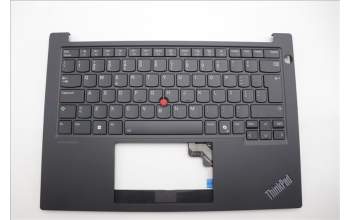 Lenovo 5M11P32404 C-Cover with keyboard, Portuguese, Black, Backlight, UK