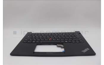 Lenovo 5M11P32404 C-Cover with keyboard, Portuguese, Black, Backlight, UK