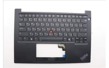 Lenovo 5M11P32412 C-Cover with keyboard, Russian, Black, Backlight, US