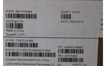 Lenovo 5M11P32448 C-Cover with keyboard, Switzerland, Black, Backlight, UK